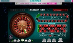 Karamba Casion European Roulette Online