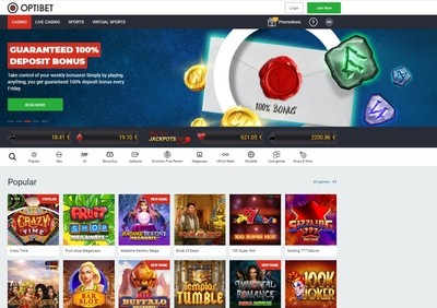OPTIBET Casino Review