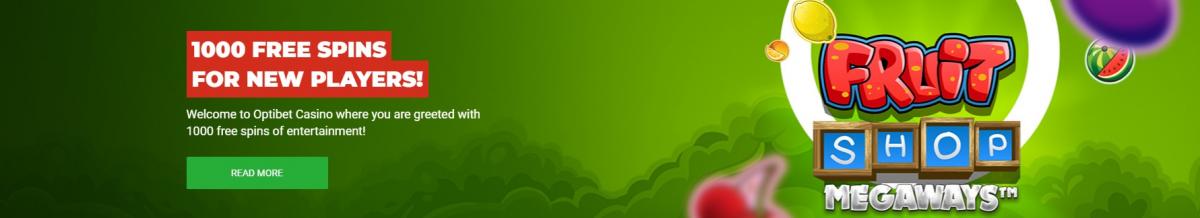 Optibet Casino Welcome Free Spins